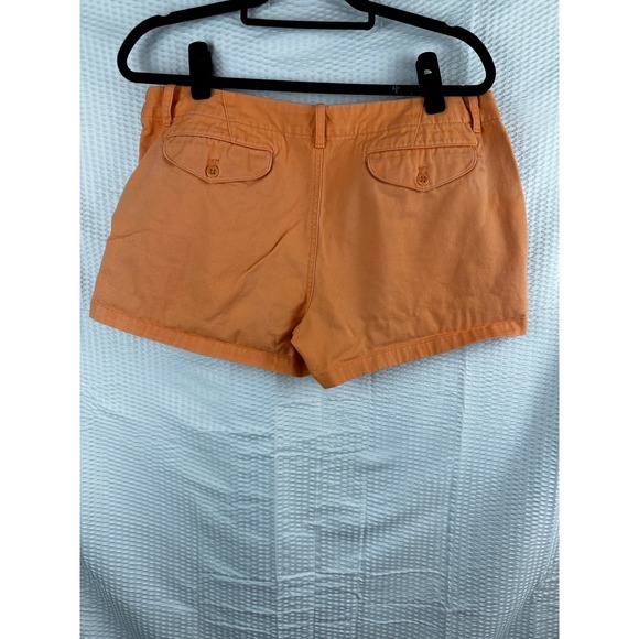 Ralph Lauren Sport Girl's Shorts Bottoms Orange 100% Cotton Flat Front Size 12 - Picture 5 of 8